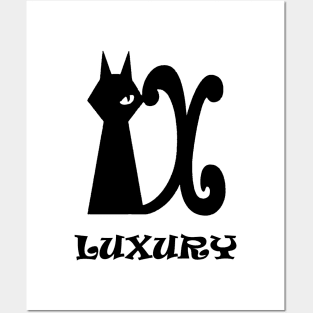 Luxury cat Posters and Art